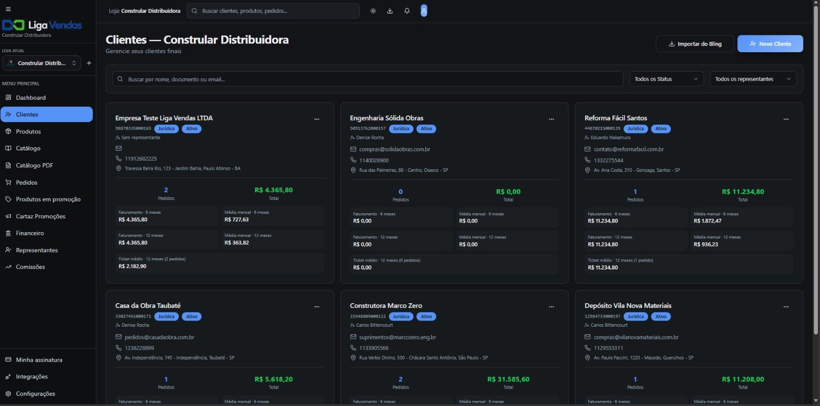 Ficha de clientes